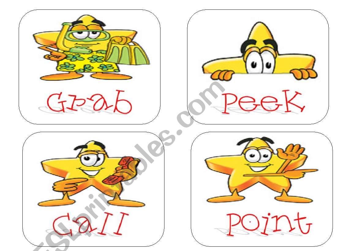 Flashcards verbs VI worksheet