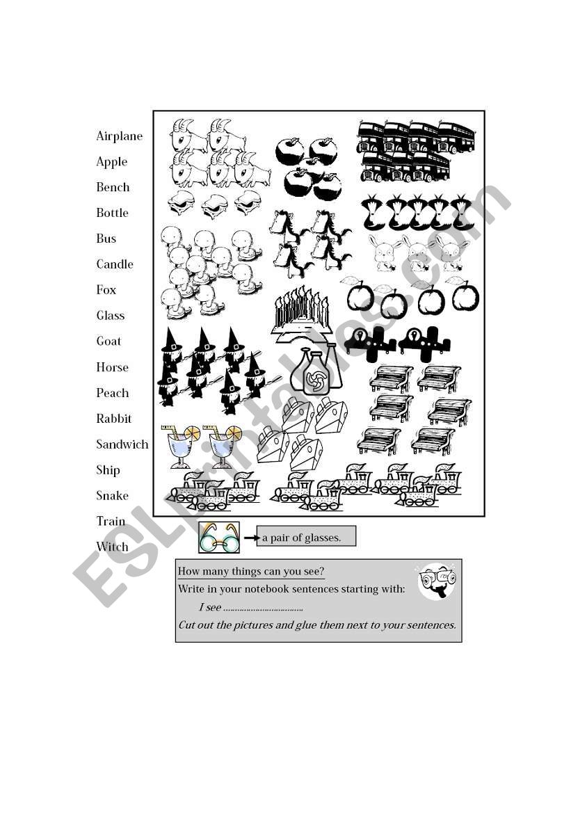 Plurals worksheet