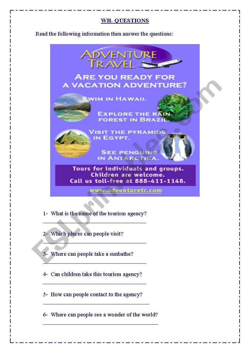 READING COMPREHENSION worksheet
