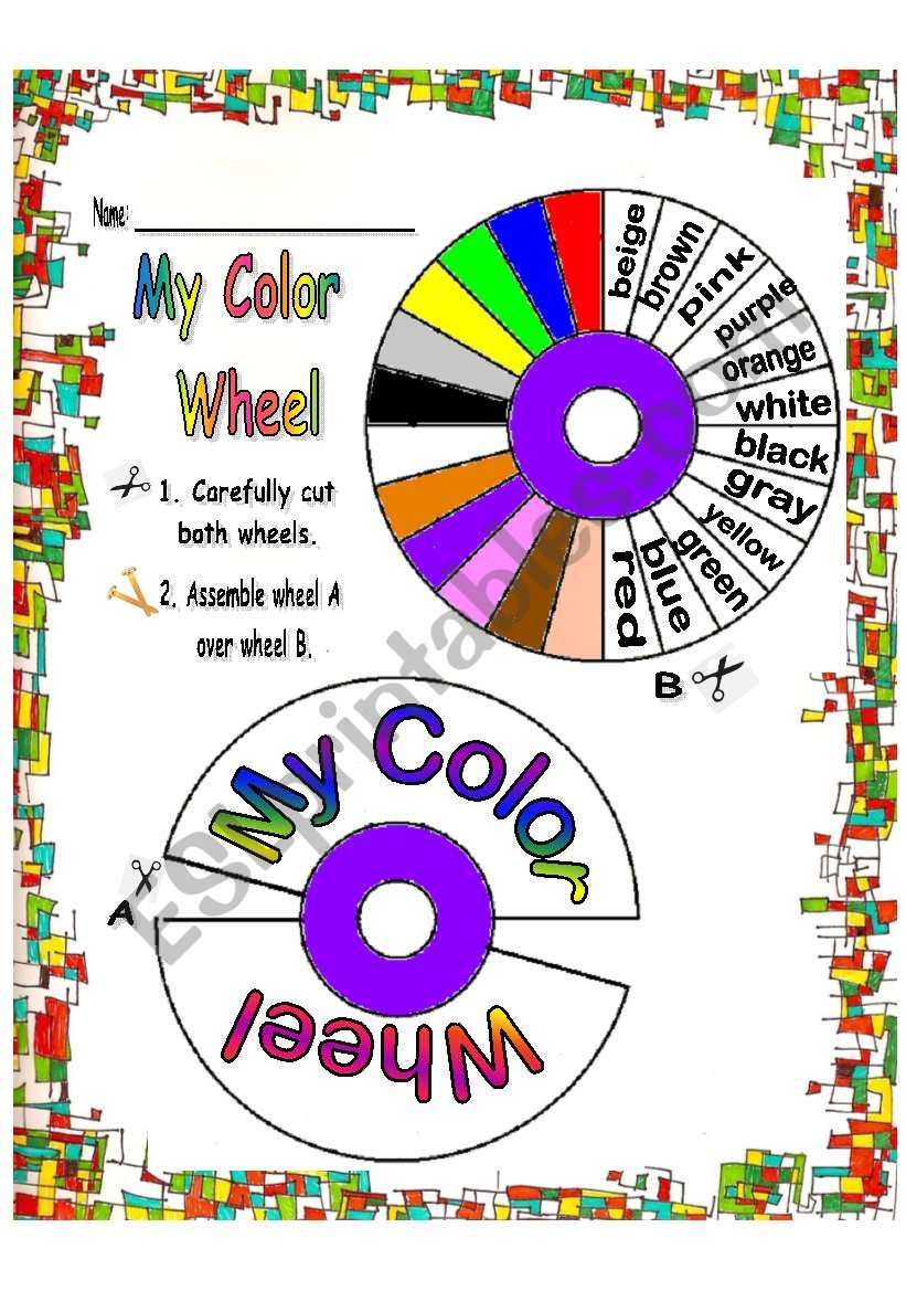 MY Color Wheel worksheet