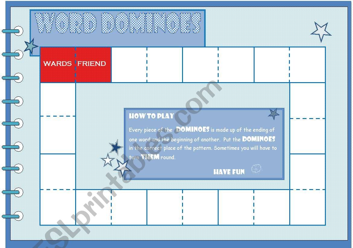 Dominoes  worksheet