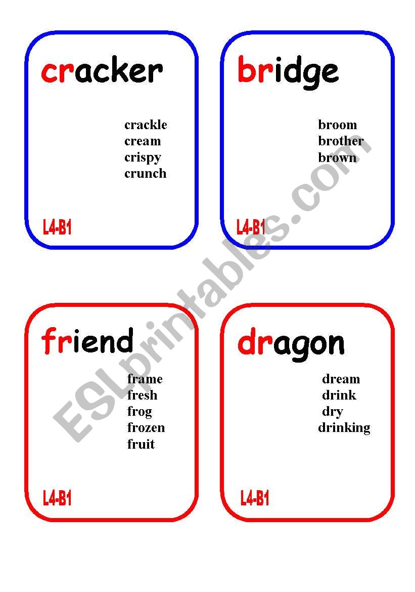 consonant blends worksheet