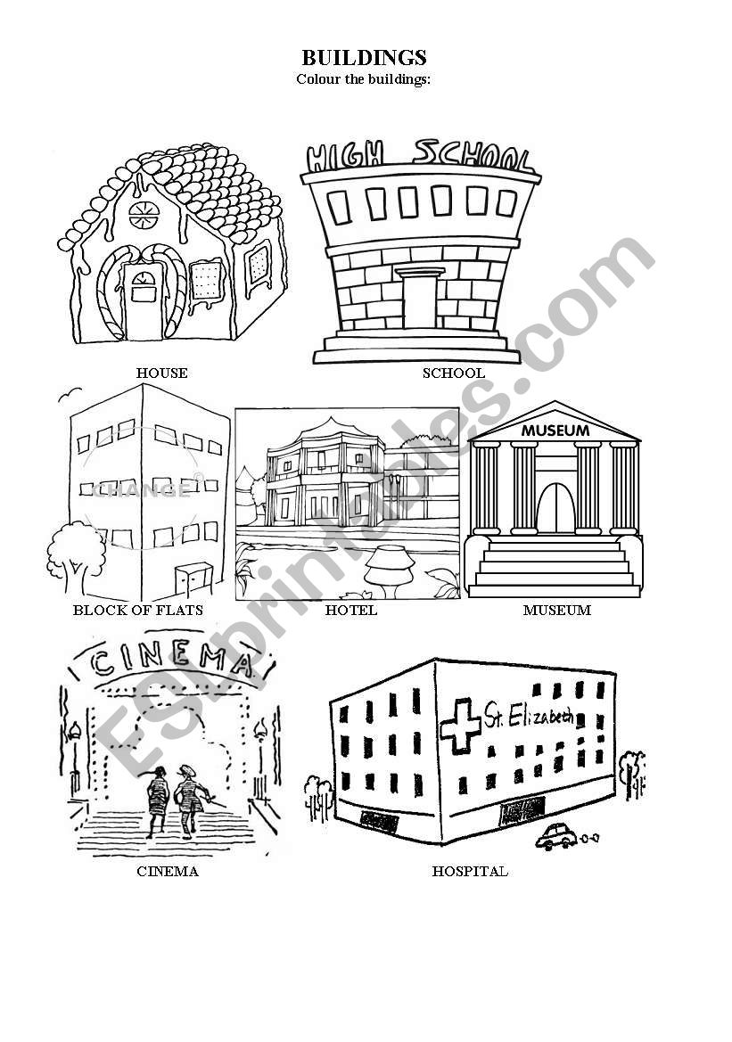 Buildings worksheet