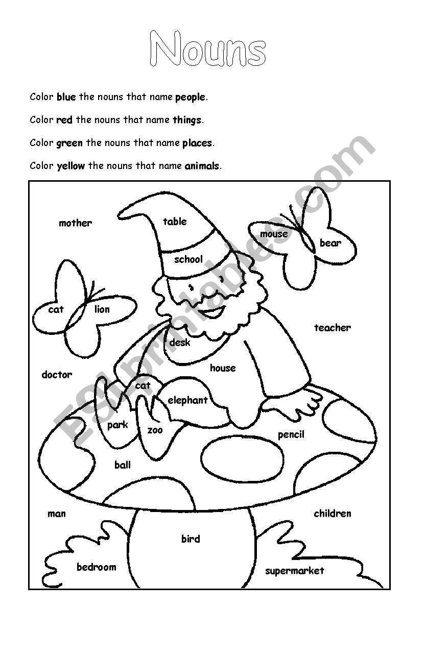 Nouns Worksheet worksheet