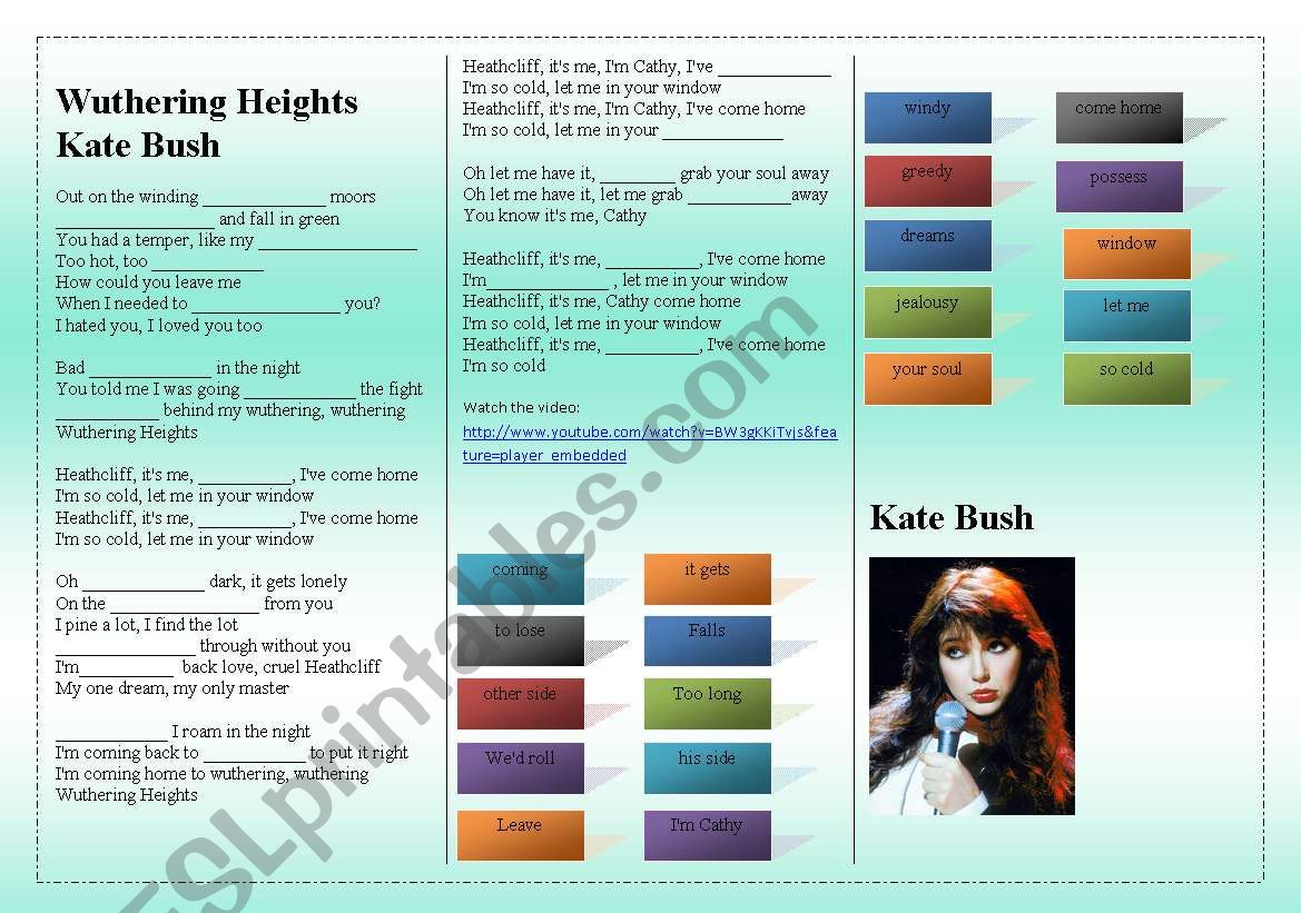 SONG: KATE BUSH - WUTHERING HEIGHTS