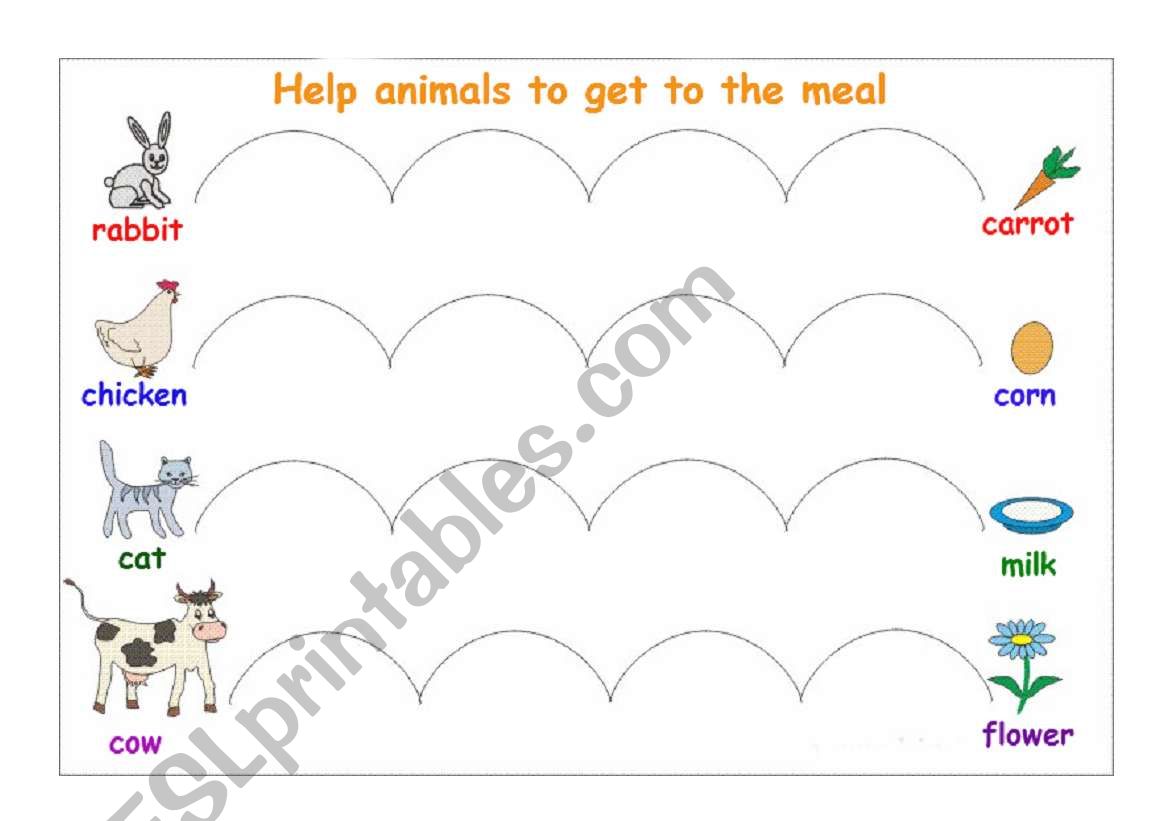 Help animals to get to the meal2