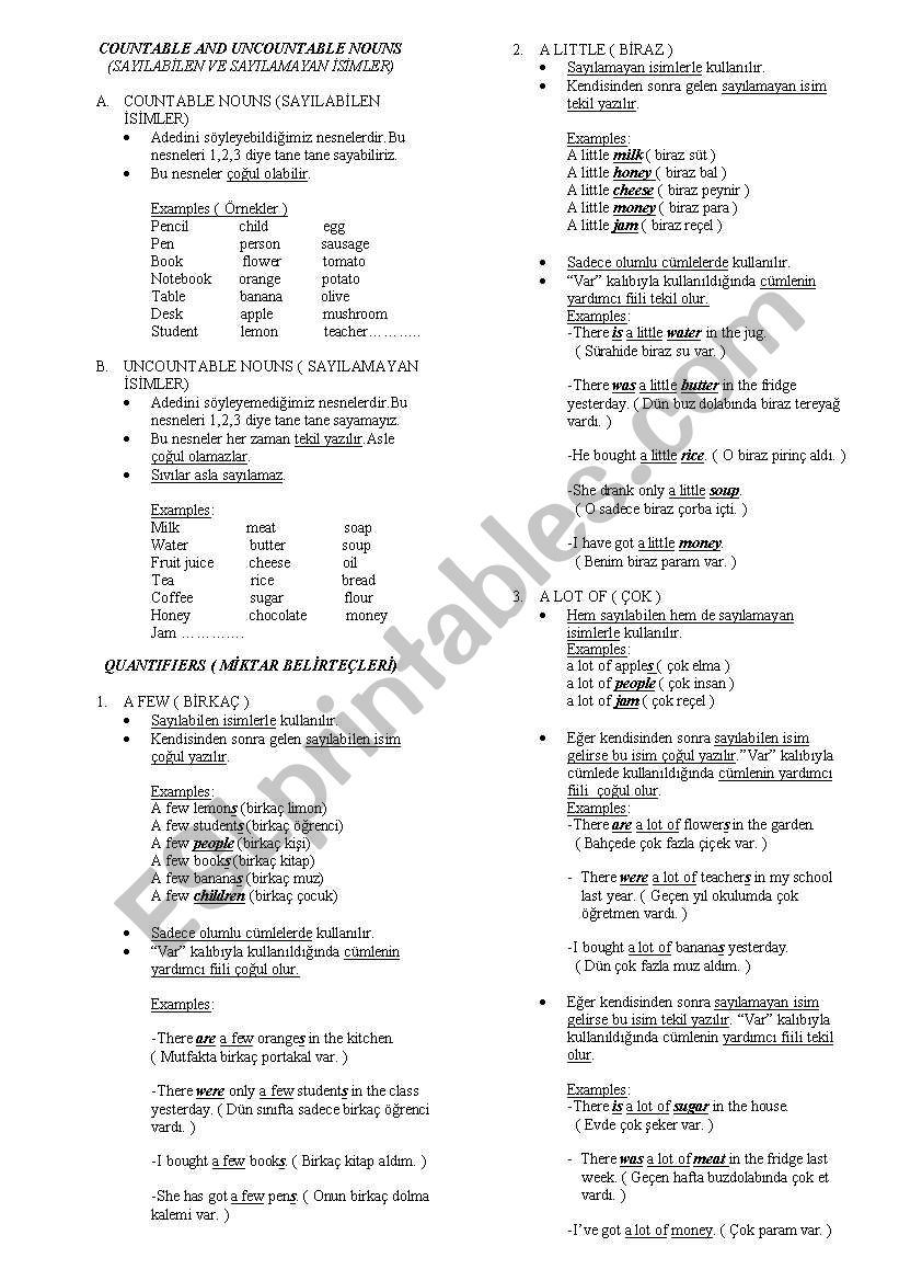 quantifiers worksheet