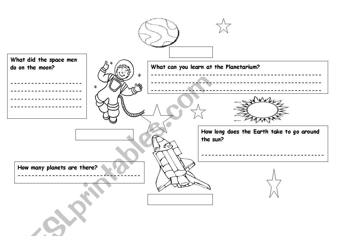 planetarium worksheet