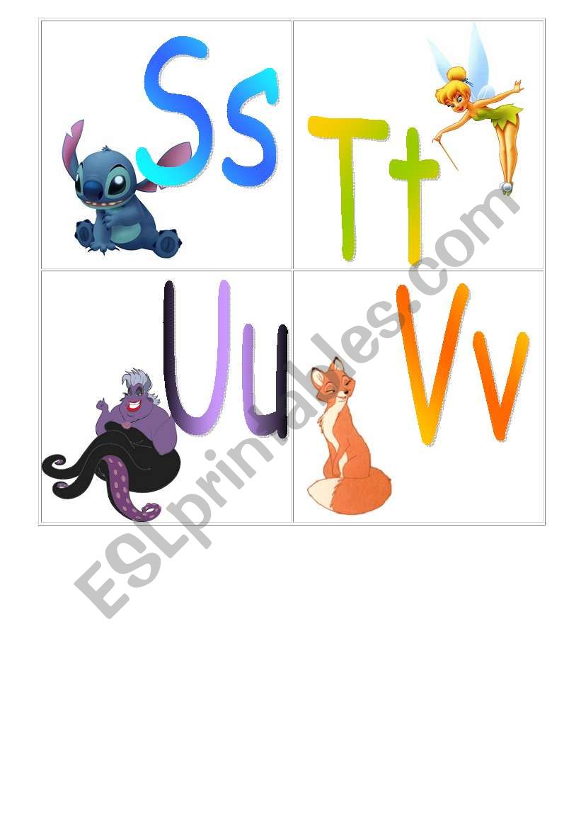 Alphabet with Disney (Part 3) 