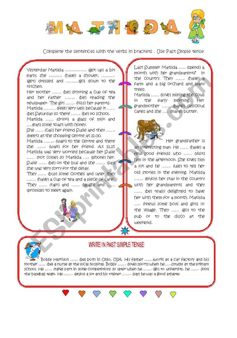 MATILDA: PAST SIMPLE worksheet