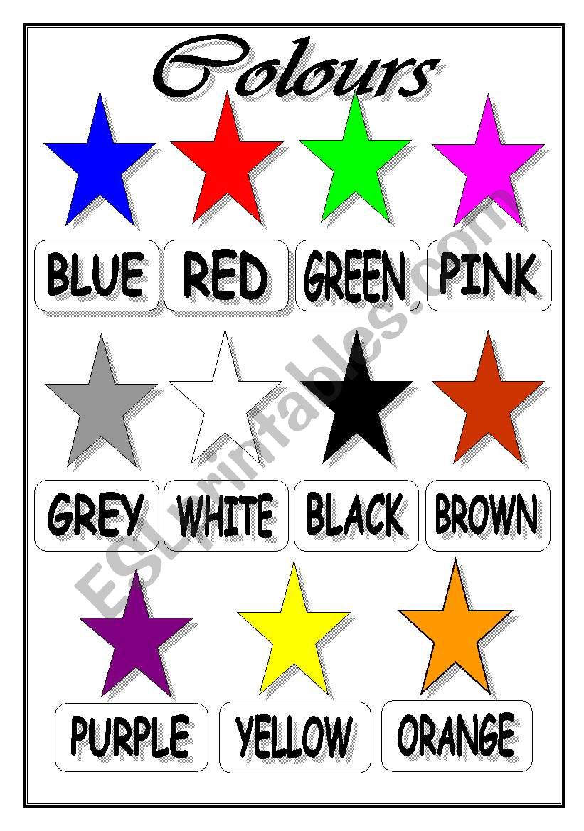 Colours Pictionary worksheet