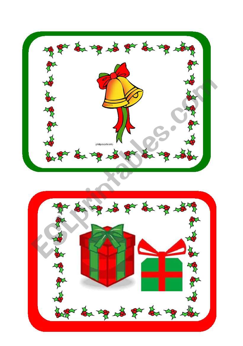 Christmas flashcards part 2 of 2