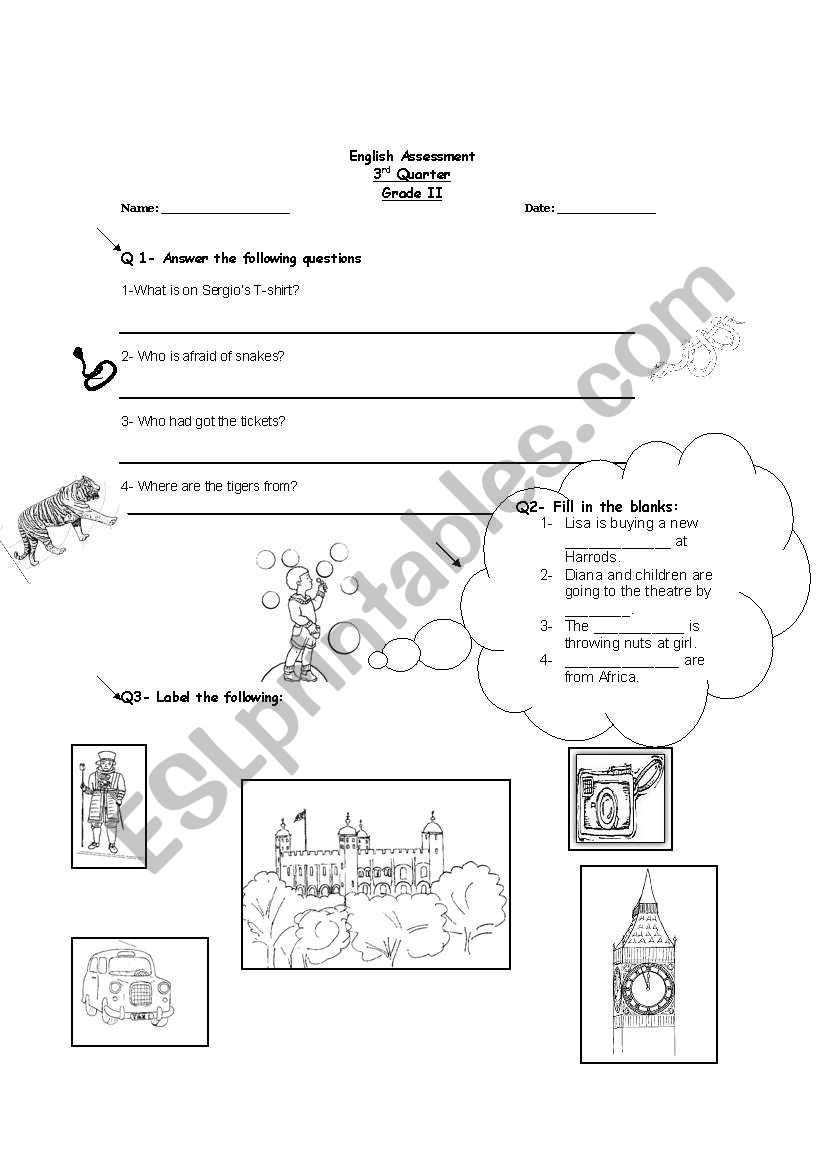 london worksheet