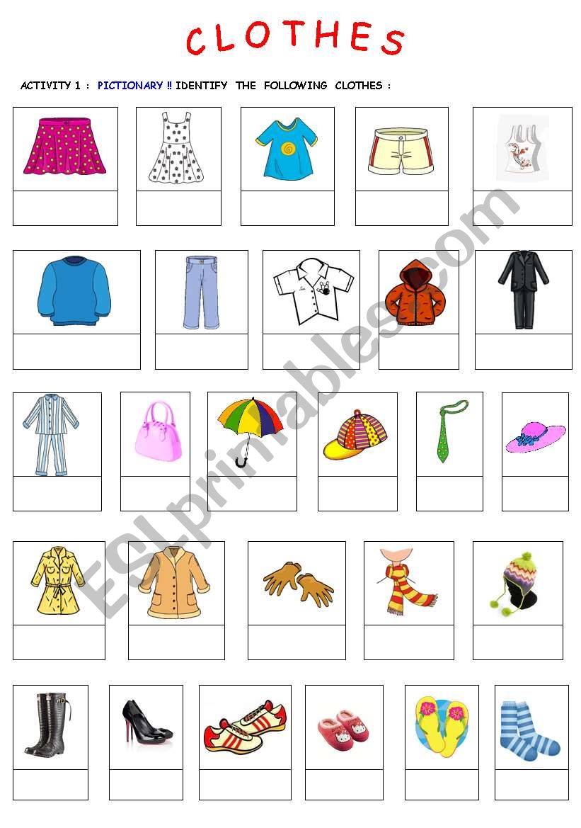 Clothes & physical description - ESL worksheet by Krysstl