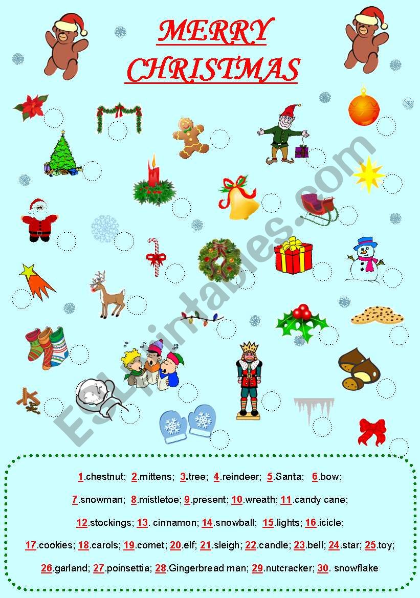 Merry Christmas! worksheet