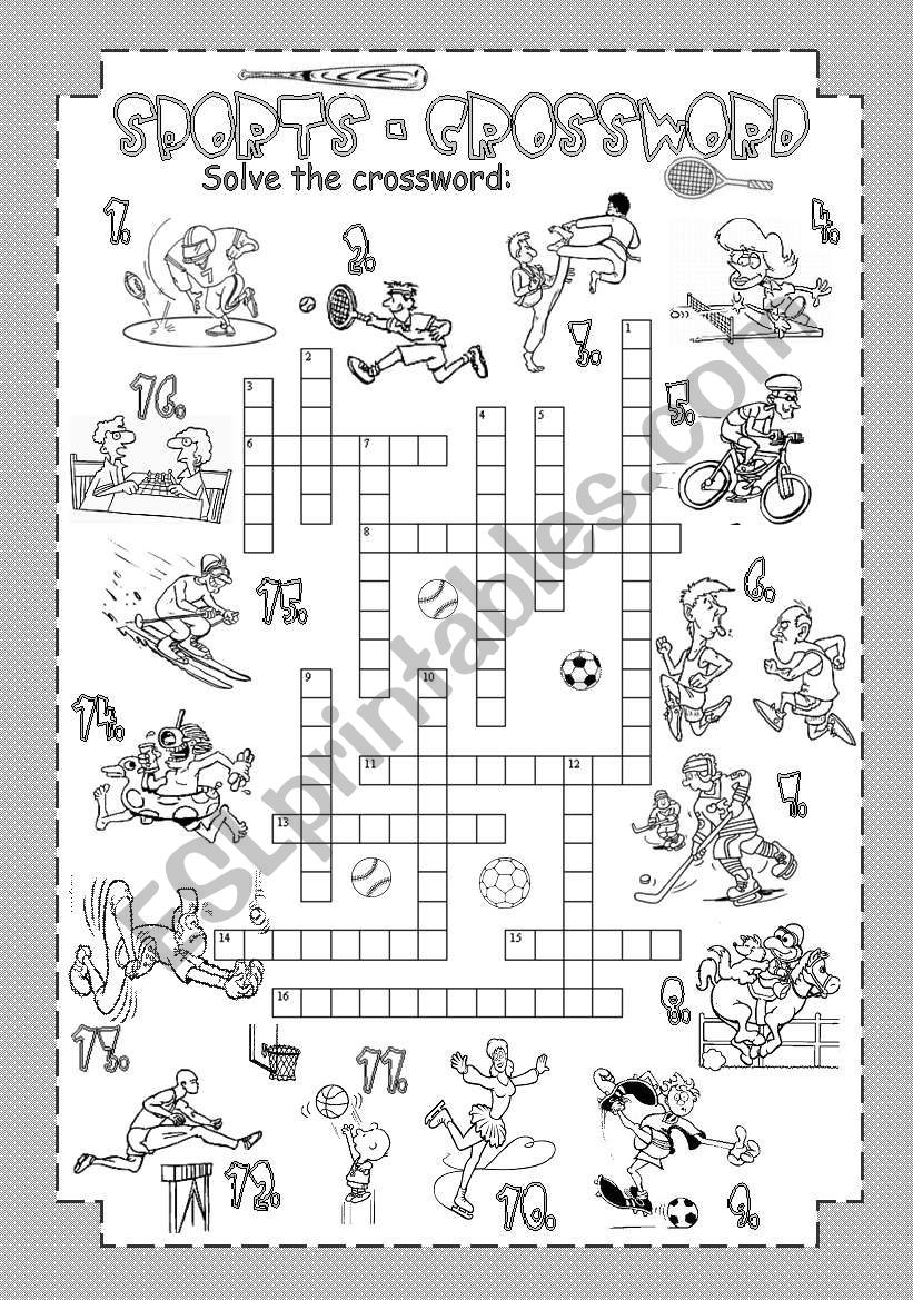 Sports - Crossword worksheet