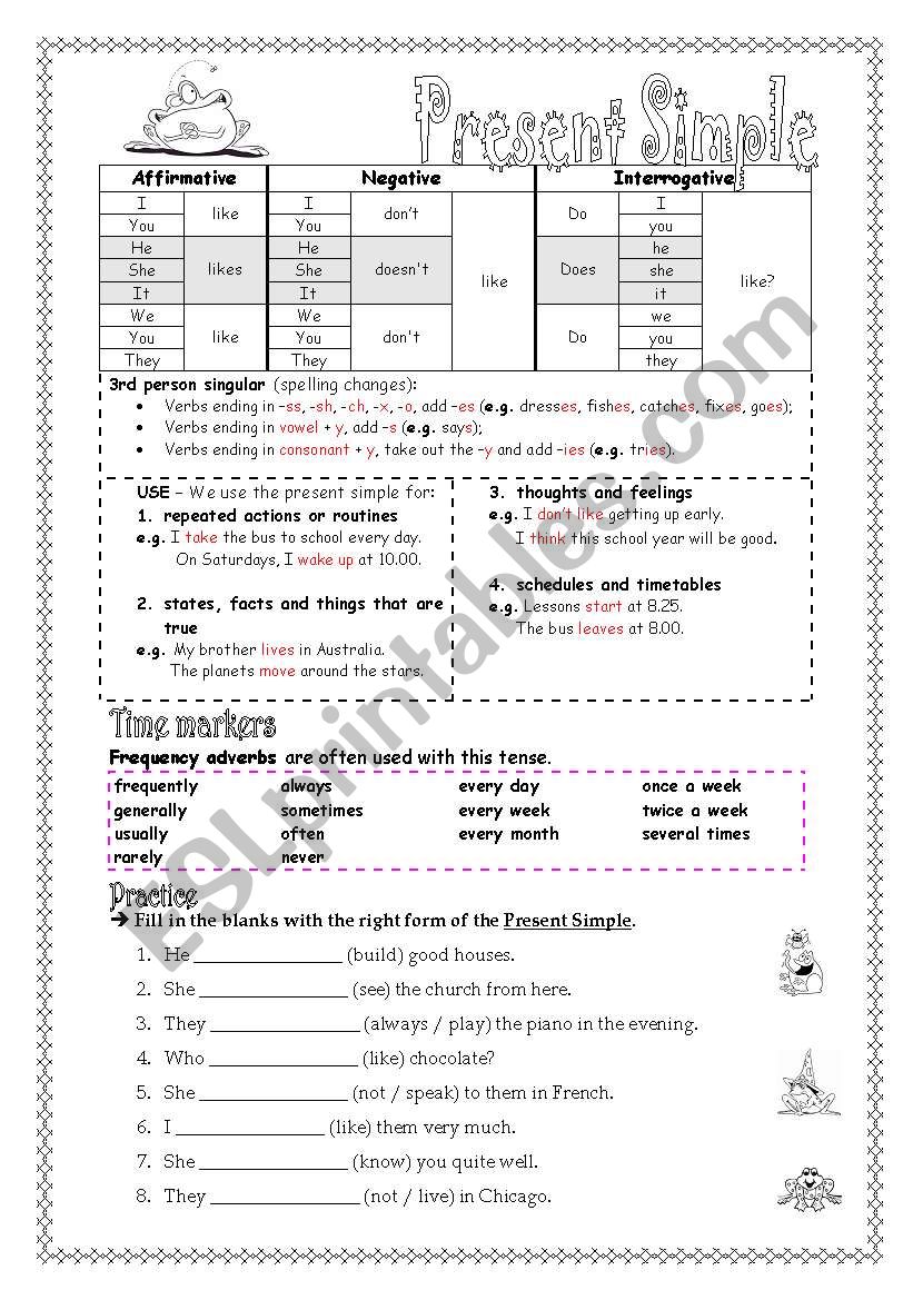 Present Simple worksheet