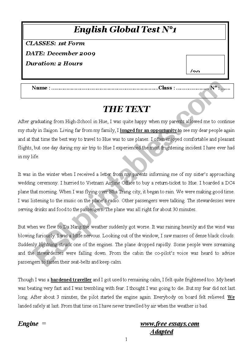 synthese 1 worksheet