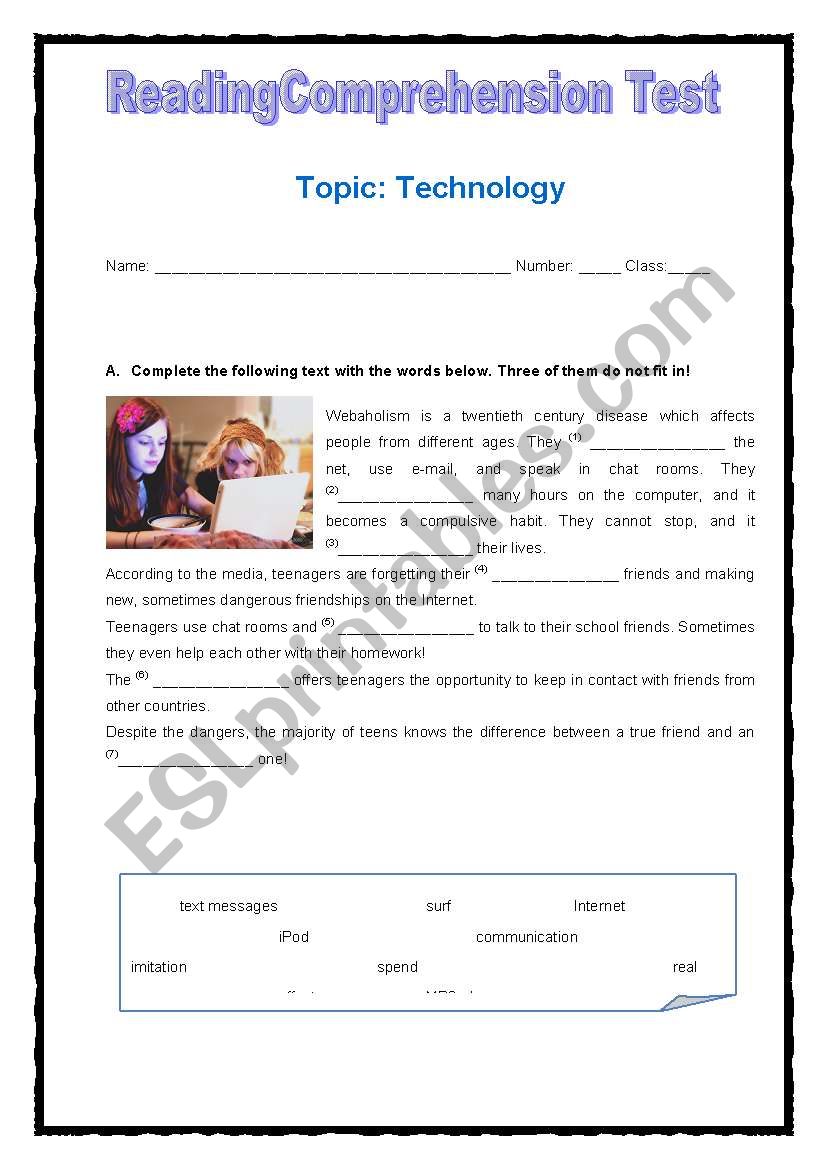 Technology worksheet