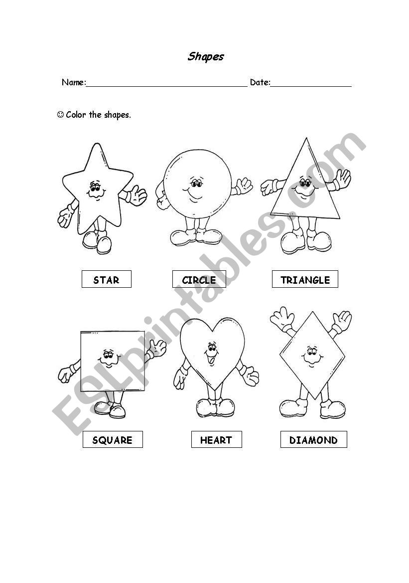 Shapes  worksheet