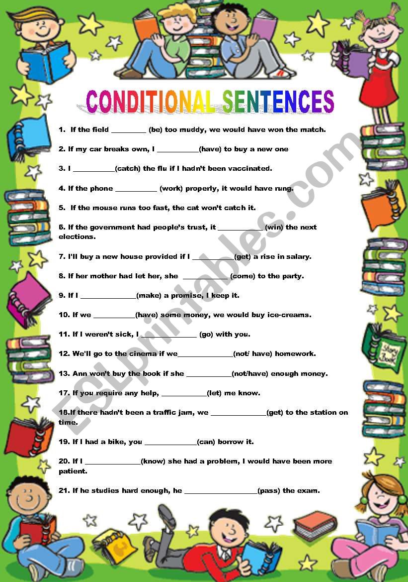 CONDITIONALS  worksheet