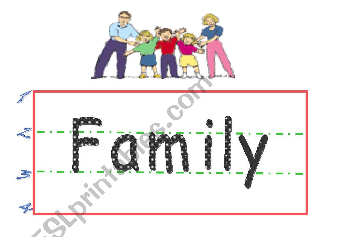 family  worksheet