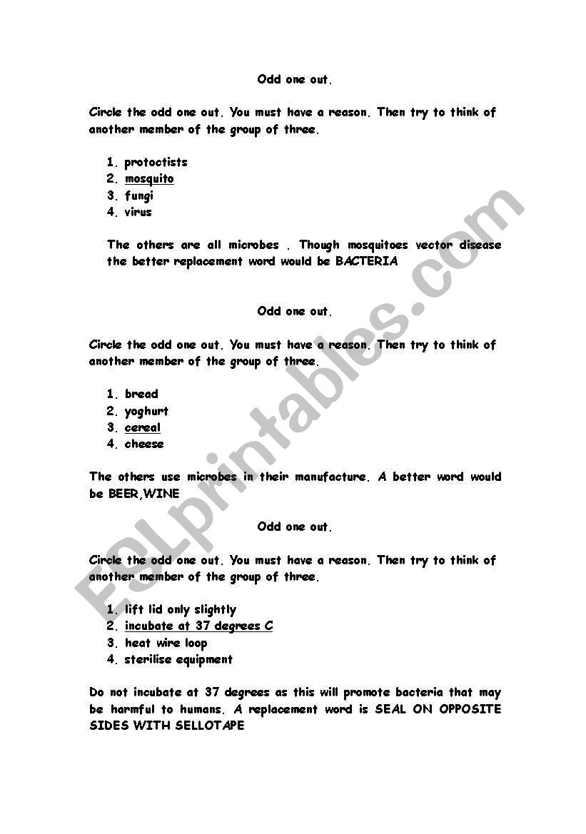 english-worksheets-circle-odd-one-out