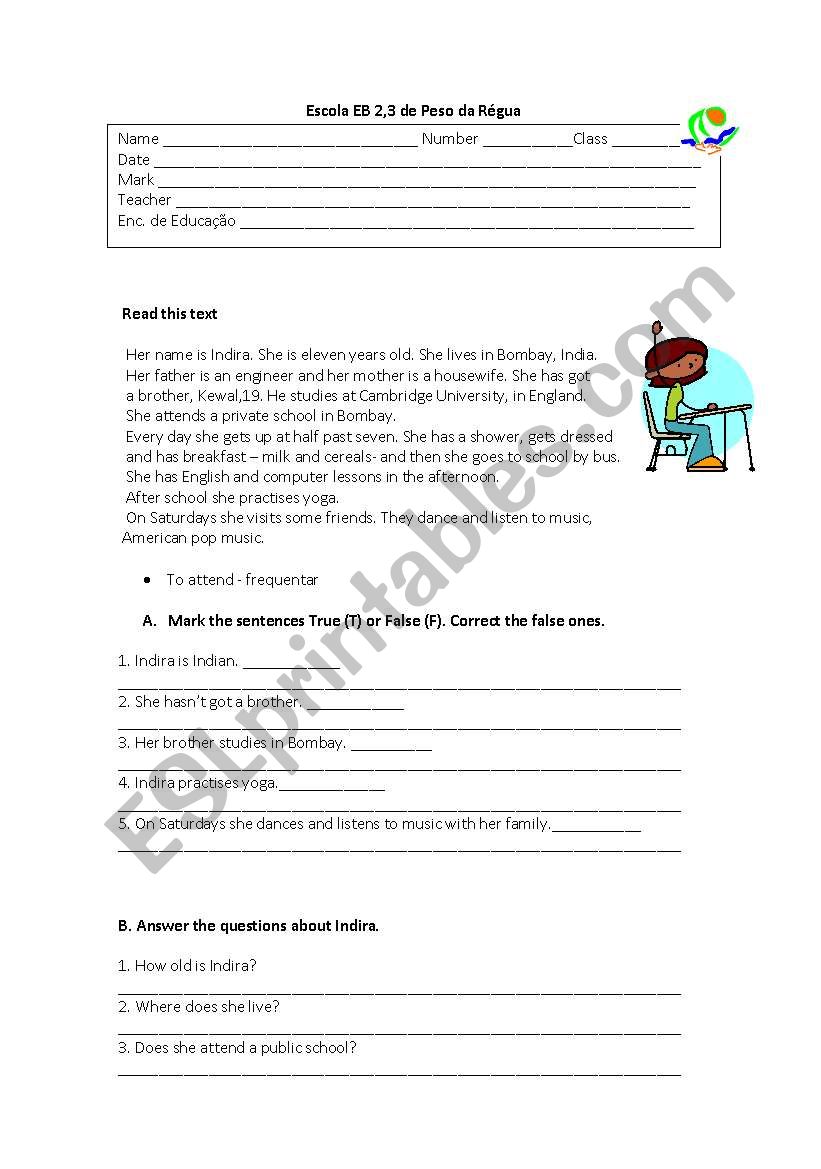 daily routine worksheet