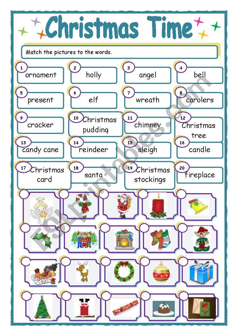 Christmas Time worksheet