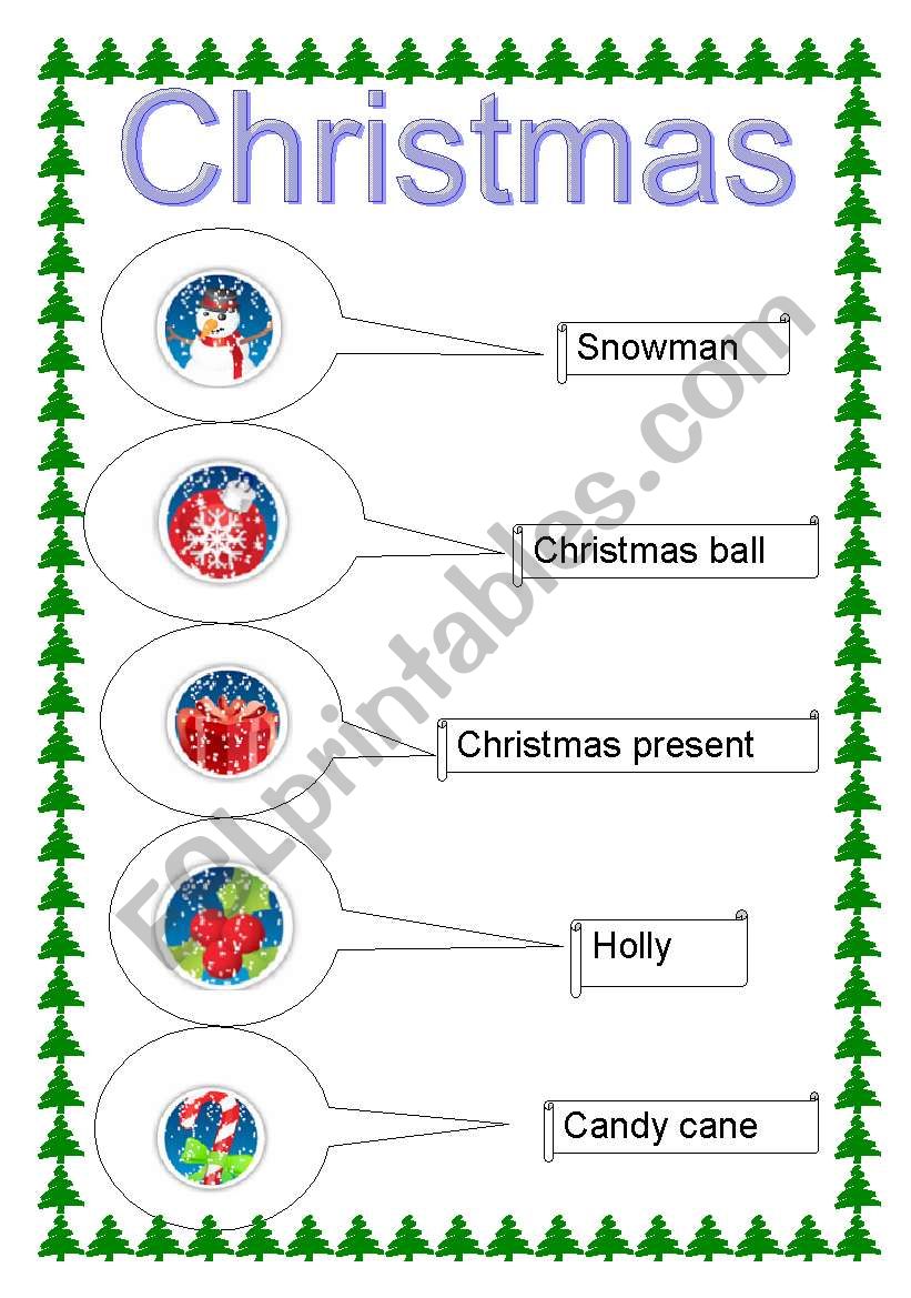 Christmas worksheet