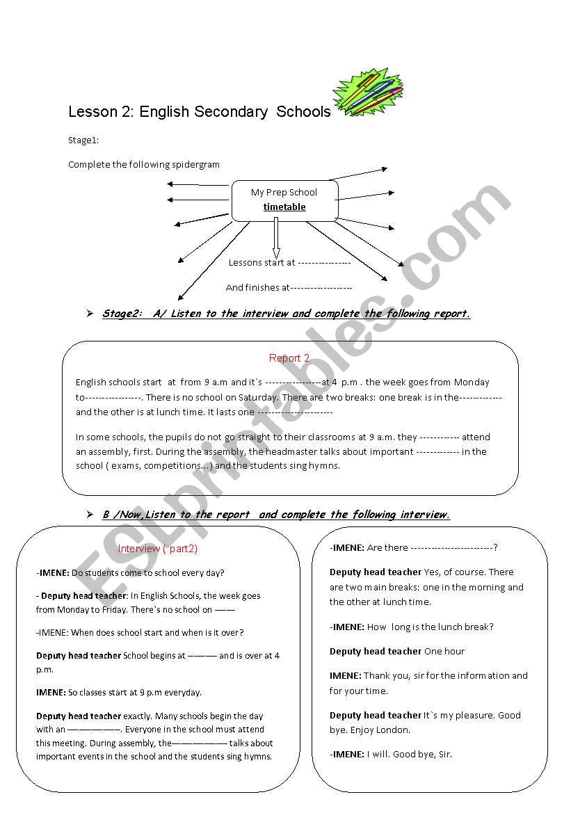 module 2 lesson2 English Secondary Schools