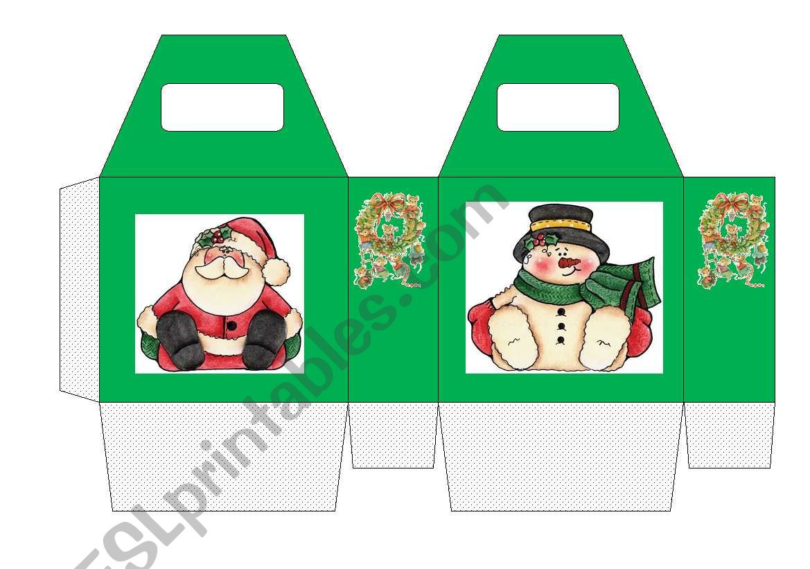 Christmas Box Game worksheet