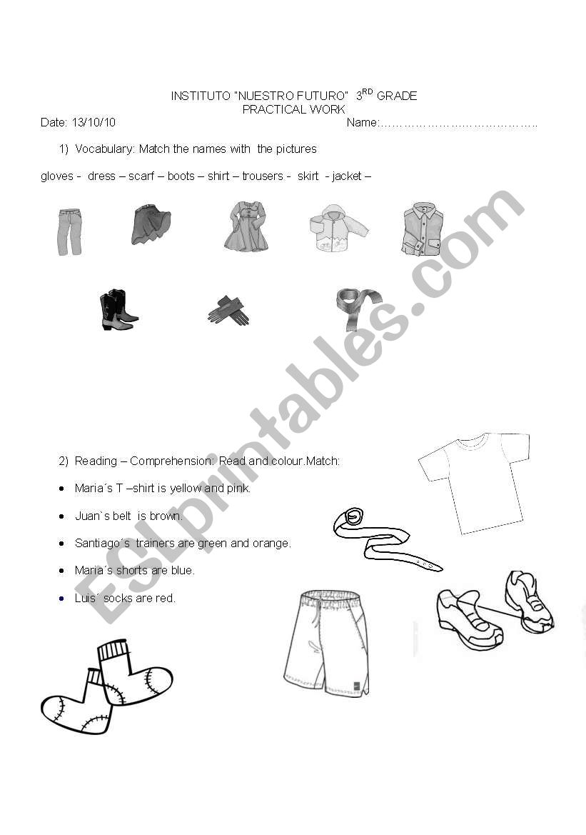 easy test for 3rd graders worksheet