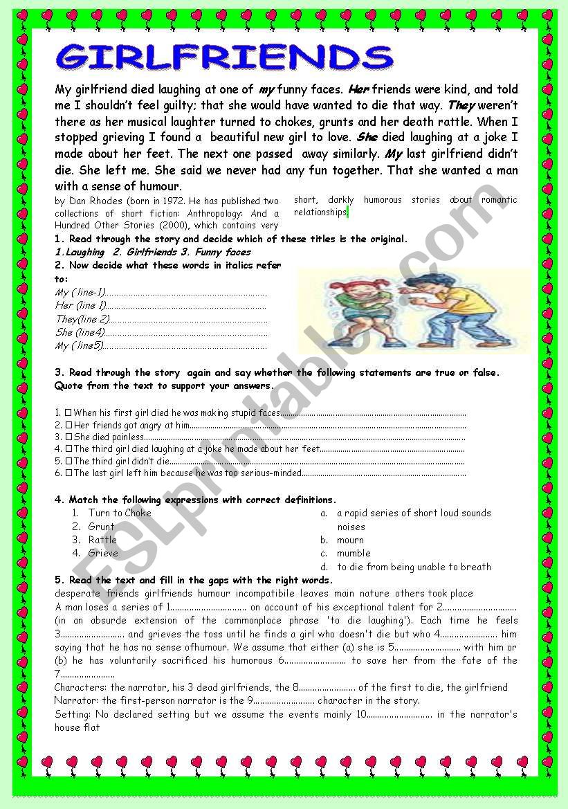 LAUGHING worksheet