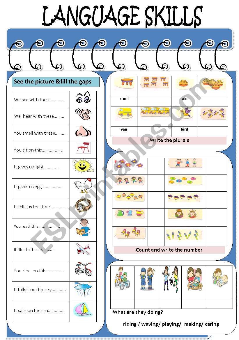 Language Skills worksheet
