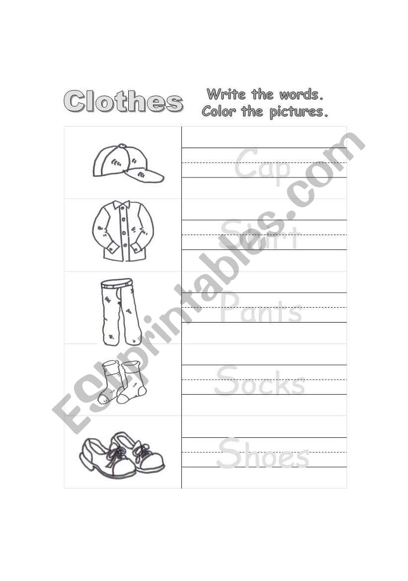 All Dressed Up And Off You Go Clothes Writing And Coloring