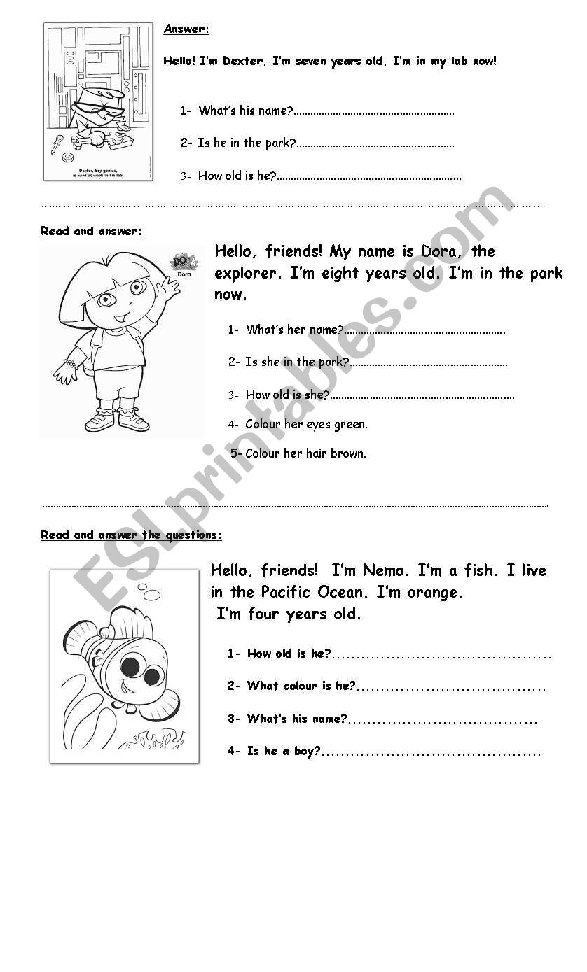 extra activities -level 1 worksheet