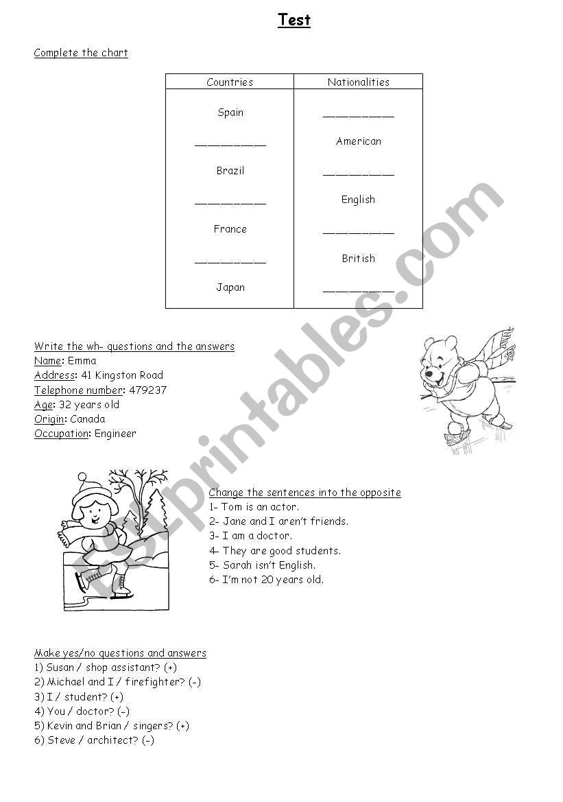 Present Simple worksheet