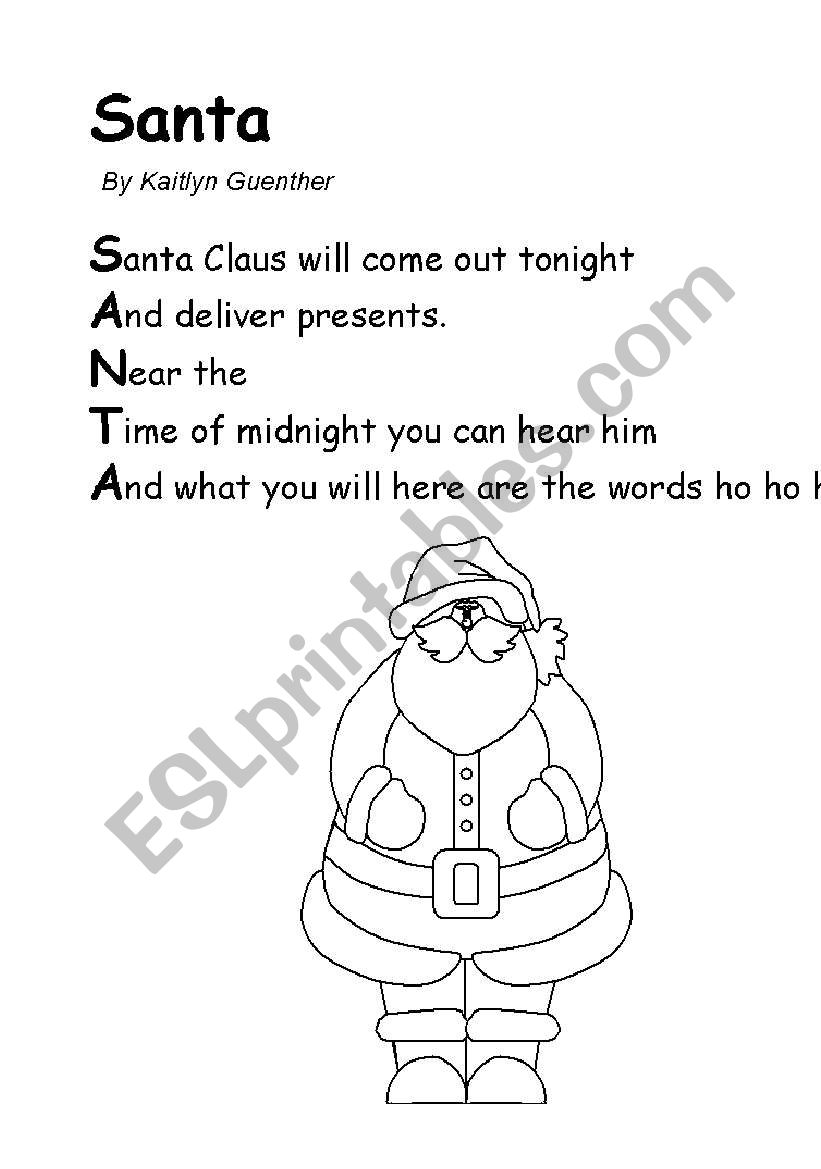 Christmas  worksheet