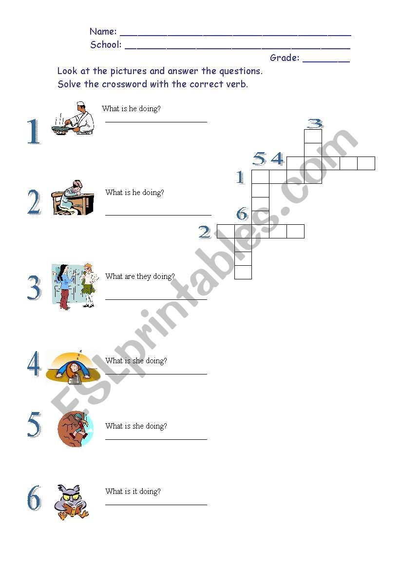 ACTIONS worksheet