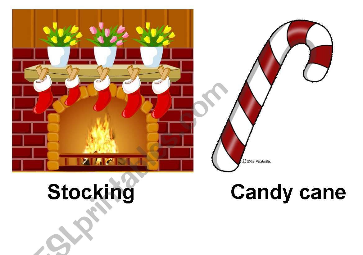 Christmas flashcards 2/3 worksheet