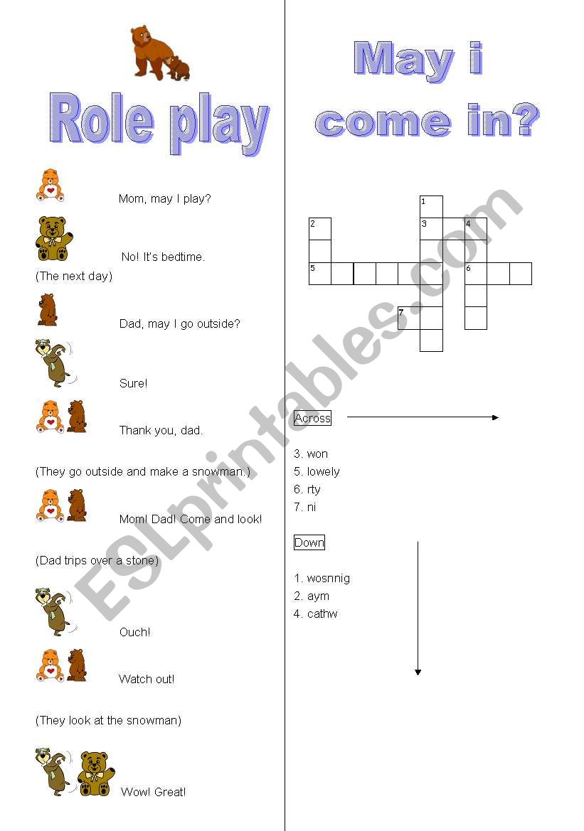 May I? worksheet