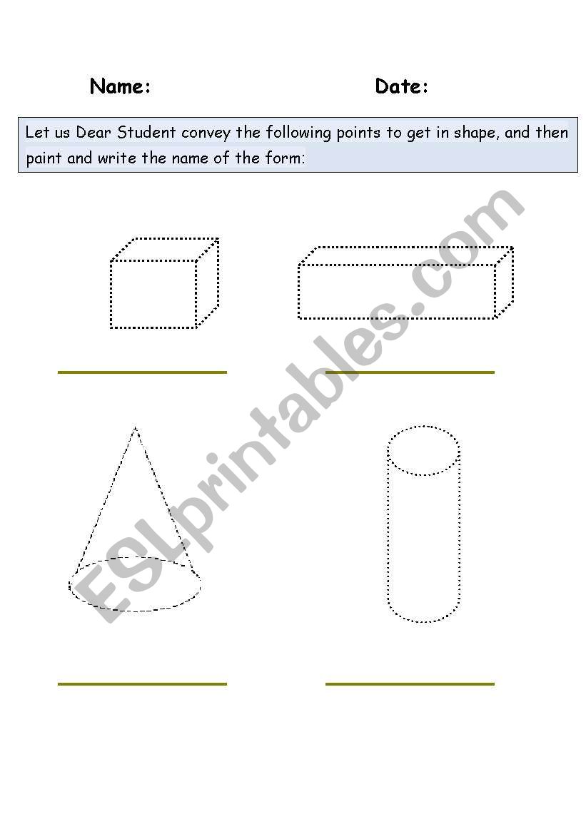 shapes worksheet