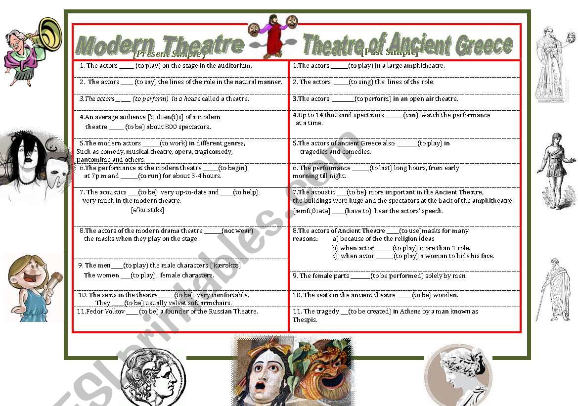 Theatre of Ancient Greece worksheet