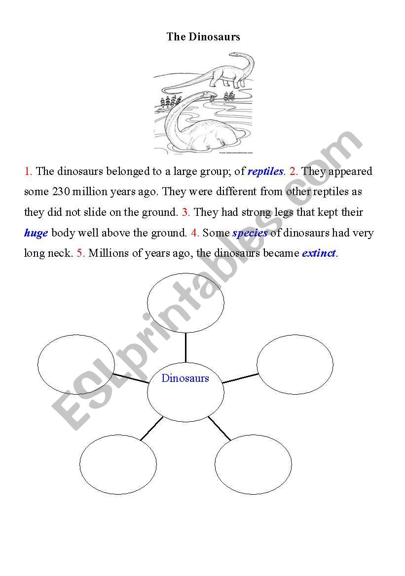 dinosaurs worksheet