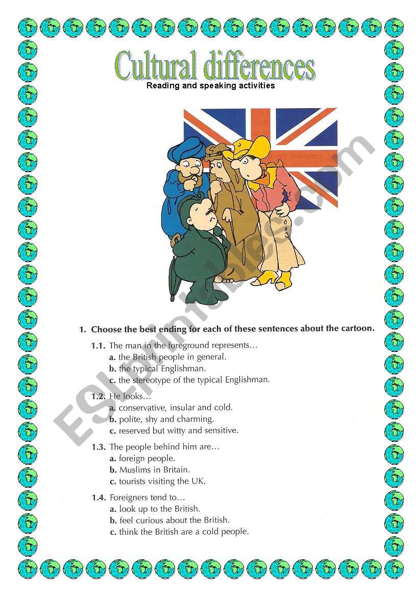 Cultural differences 2/2 worksheet