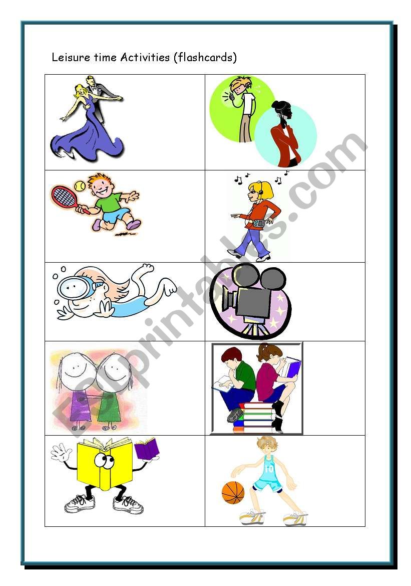 Leisure Time Activities (Flashcards)