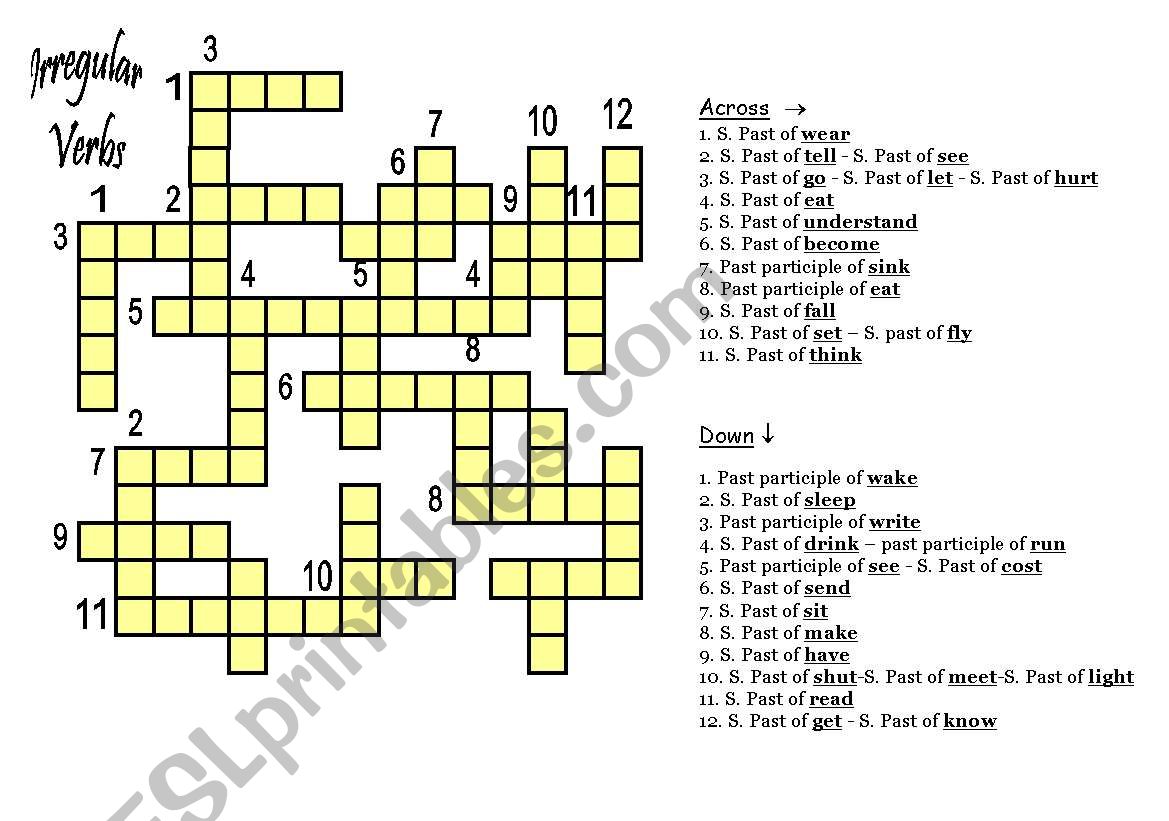 crossword-irregular-verbs-esl-worksheet-by-kiriakoula