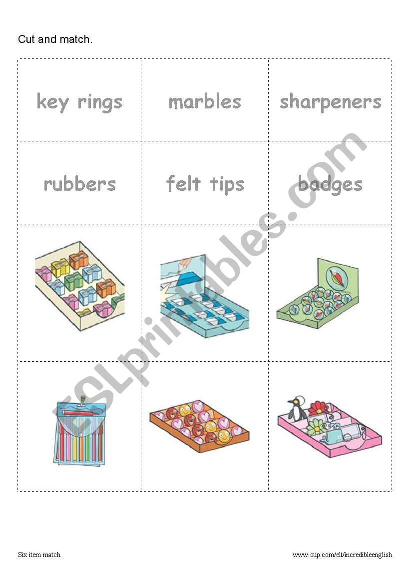 small toys worksheet