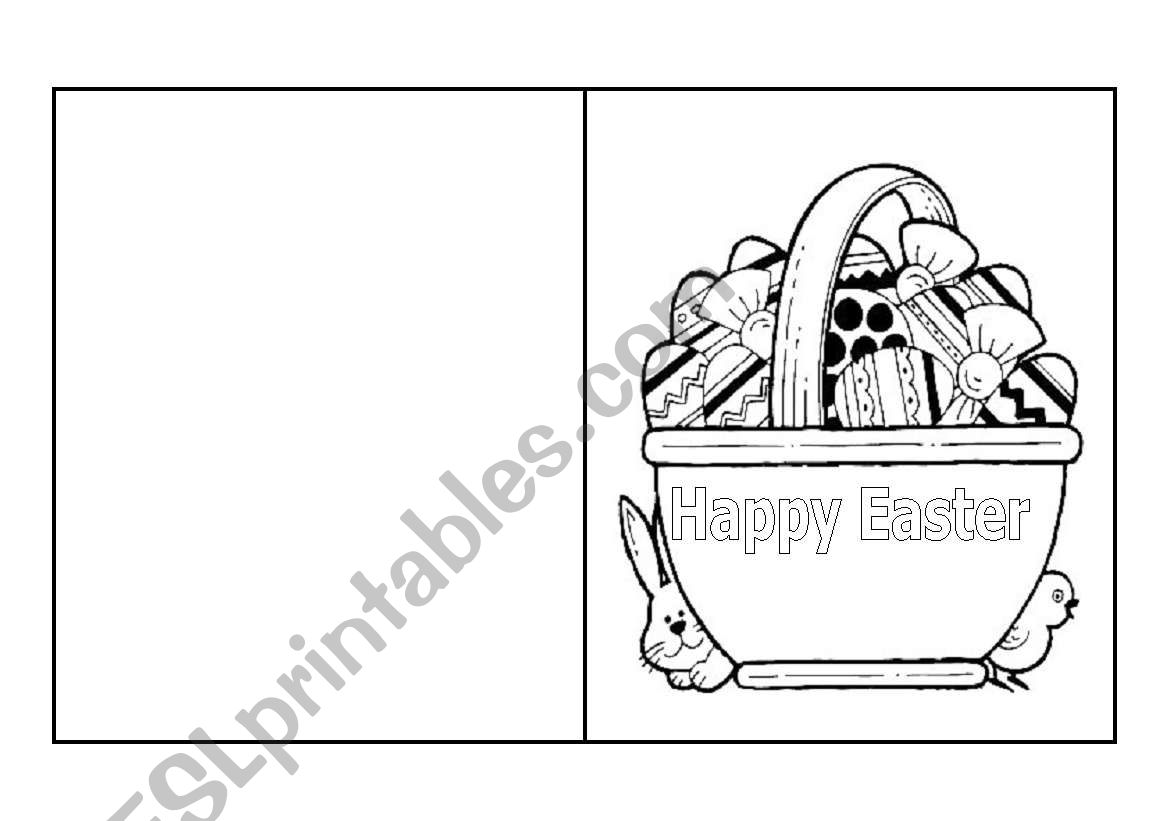 Happy Easter worksheet